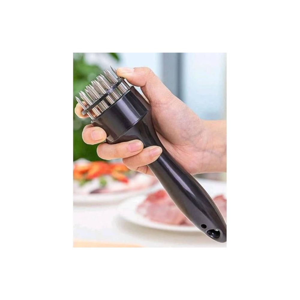 Amaciador Batedor Furador De Carne Bife Martelo Manual Aço Inox Profissional
